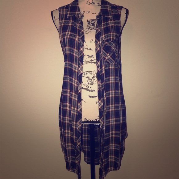 Gilded Intent Tops - Gilded Intent plaid vest